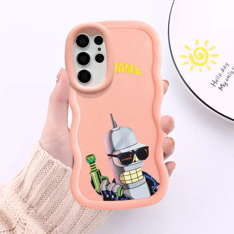 Disney Futurama Bender Phone Case For Samsung Galaxy S24 S22 Ultra S23 S21 S20 FE Hard Matte Shell Protective Cover Fundas