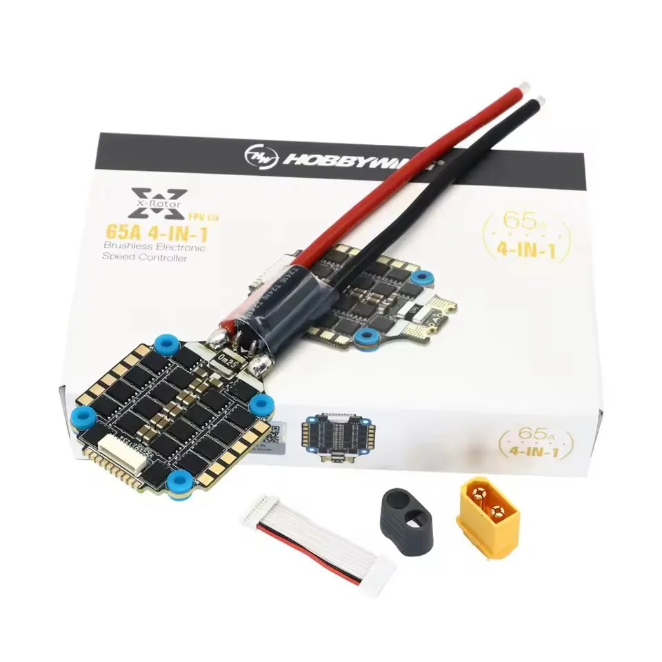 

Кабриолетный контроллер полета Hobbywing Xrotor AM32 45A или 65A 4in1 G2 ESC 3-6S или F7 для гоночного дрона RC FPV