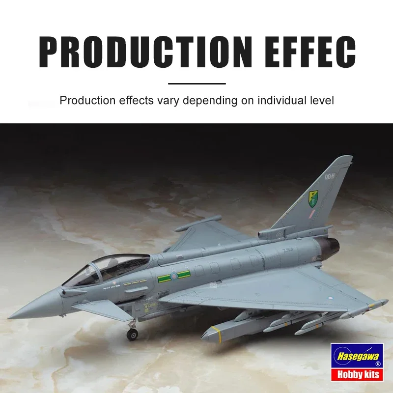 Hasegawa Assembled Aircraft Model Kit 01570 Eurofighter Typhoon single seater 1/72