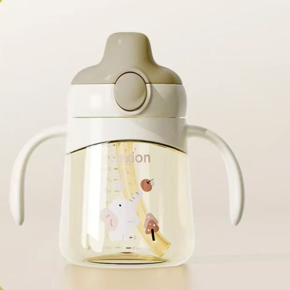 

Высококачественная чашка PPSU Baby Sippy Cup без BPA, герметичная соломенная чашка, 270 мл, автоматическая откидная крышка, тренировочная чашка для питья для детей 6 месяцев
