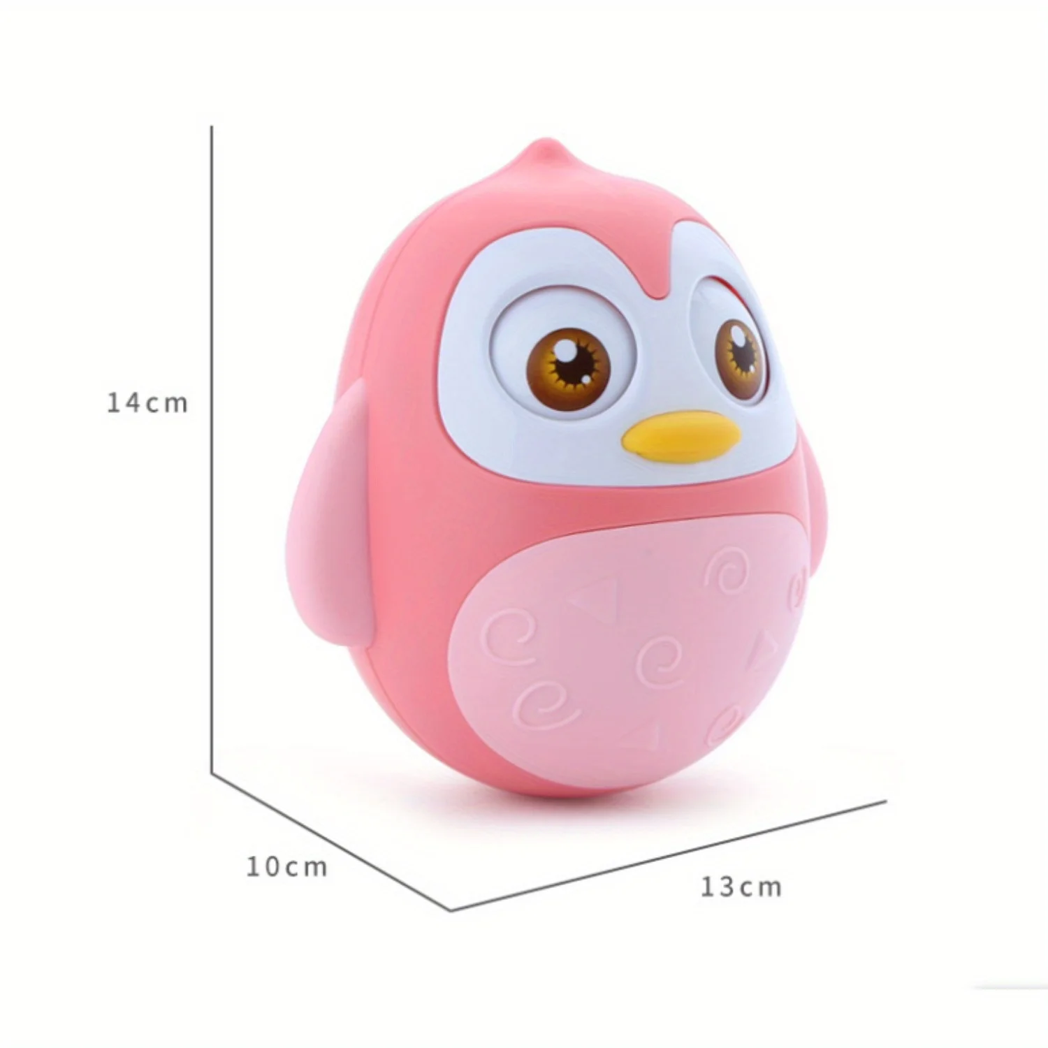 لعبة بهلوان الغمزة الممتعة للأطفال ، نسخة البطريق الكبيرة ، التعليم المبكر ، الرضع والرضع ، عمر 0-3 سنوات