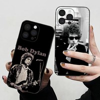 Classic B-Bob Dylan Phone Case For iPhone 15,14,13,12,11 Plus,Pro,Max,XR,XS,X,7,8 Plus,SE,Mini Soft Black Cover
