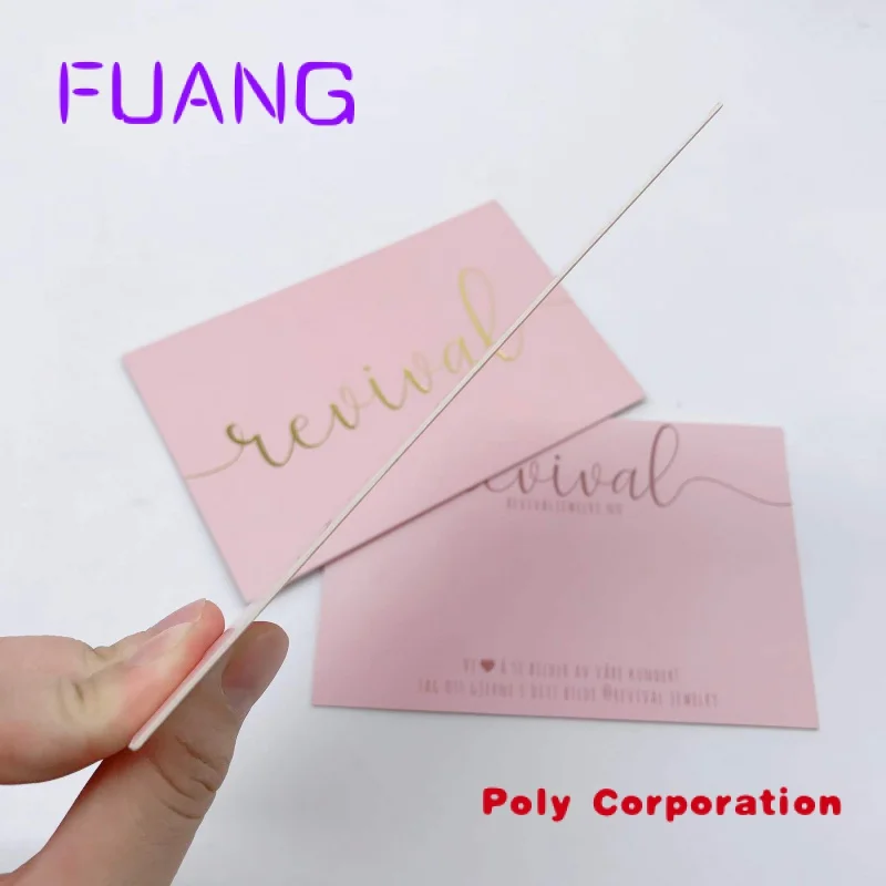 High quality Cheap Paper Insertcustom Thank You Business Card With Own Logo