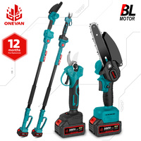 ONEVAN Brushless Telescoping Pole Electric Chainsaw Scissors 3500W 3 IN 1 High Branch Garden Pruning Tool For 21V 18V Battery