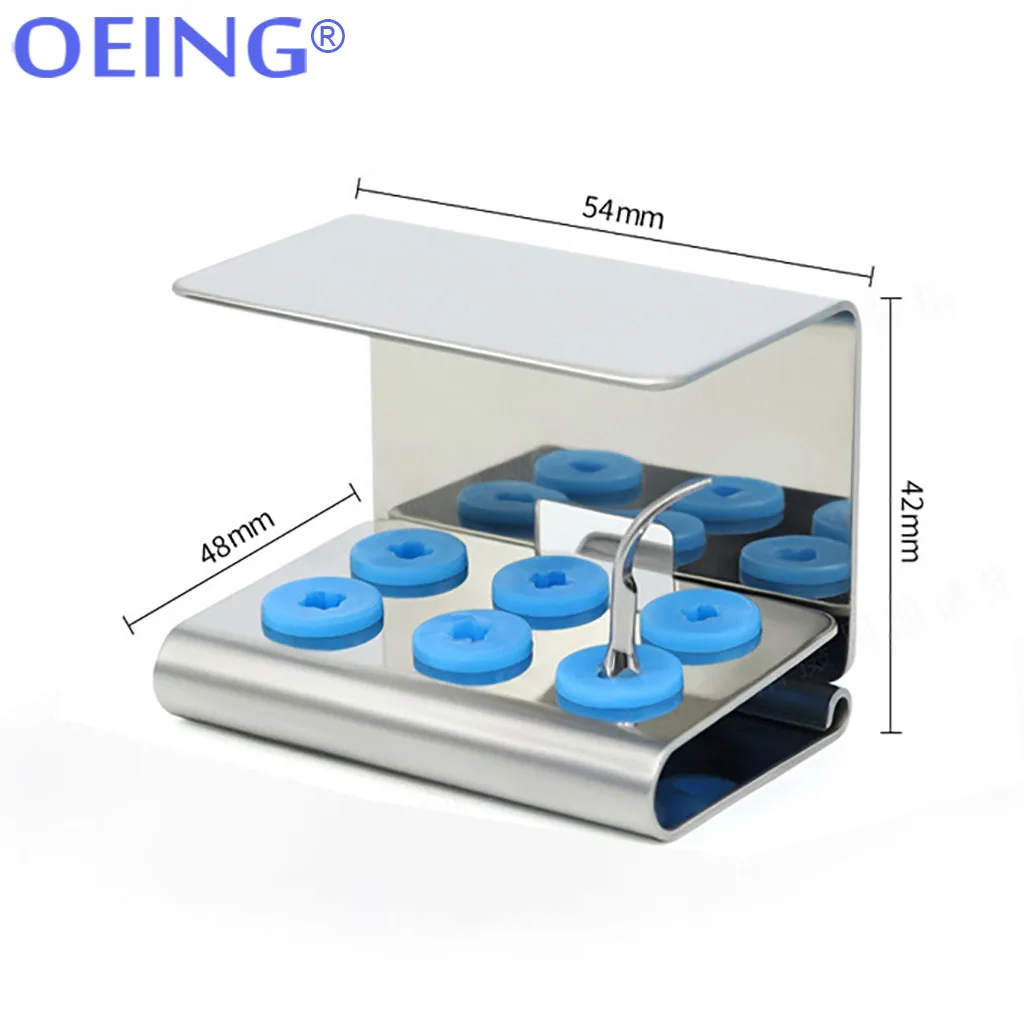 Dental Ultrasonic Scaler Tips Holder 6Holes Dentist Equipment Instrument Disinfection Storage Box Fit EMS NSK Satelec SironaDTE