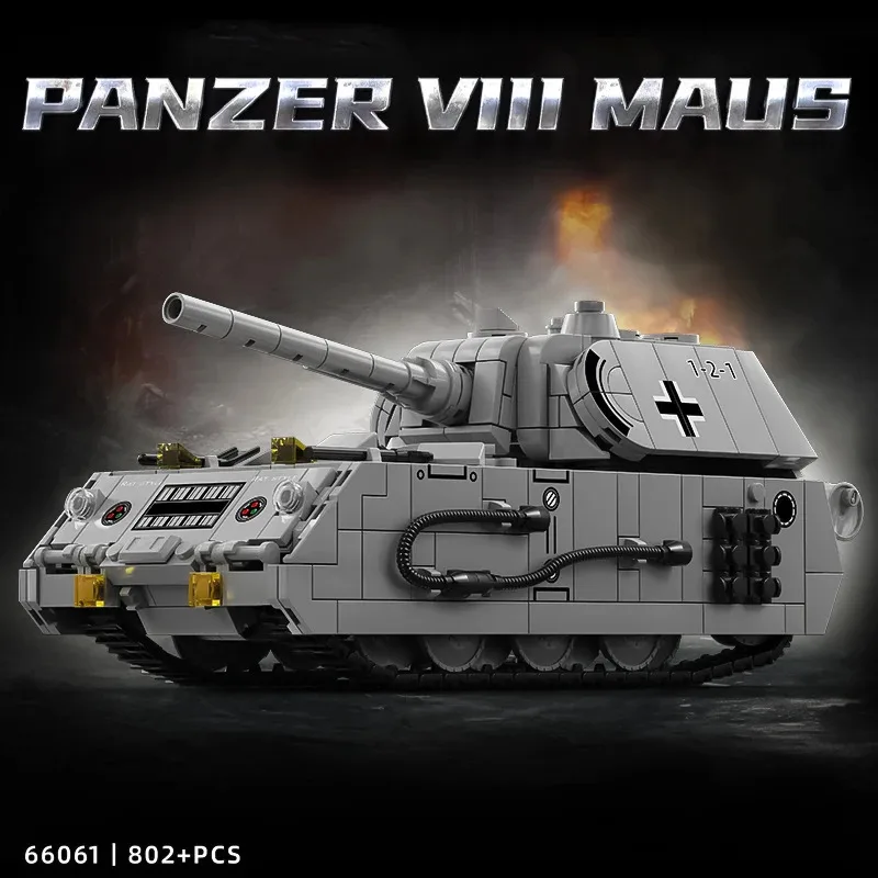 

Mouse Tank Small Particle Building Blocks Children's Puzzle Assembly Toy Gift Heavy Armored Vehicle Model