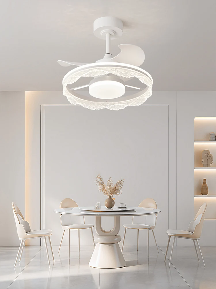 

Nordic modern space flow design, light luxury style, suitable for fan lights in halls, living rooms, bedrooms, study rooms, etc