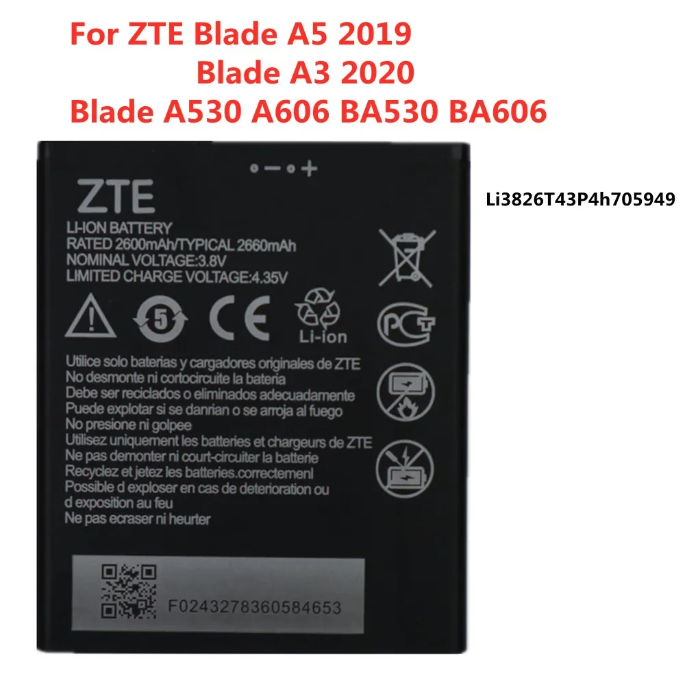 Оригинальный аккумулятор Li3820T43P4h695945 2050 мАч для ZTE Blade A3 2019 / Blade L8, аккумулятор для телефона, быстрая доставка