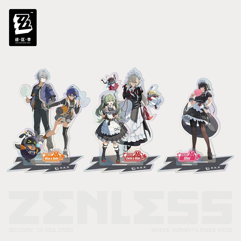 Original Anime Game Zenless Zone Zero Ellen Joe Alexandrina Sebastiane Corin Wickes Wise Cosplay Acrylic Desktop Stand Figure