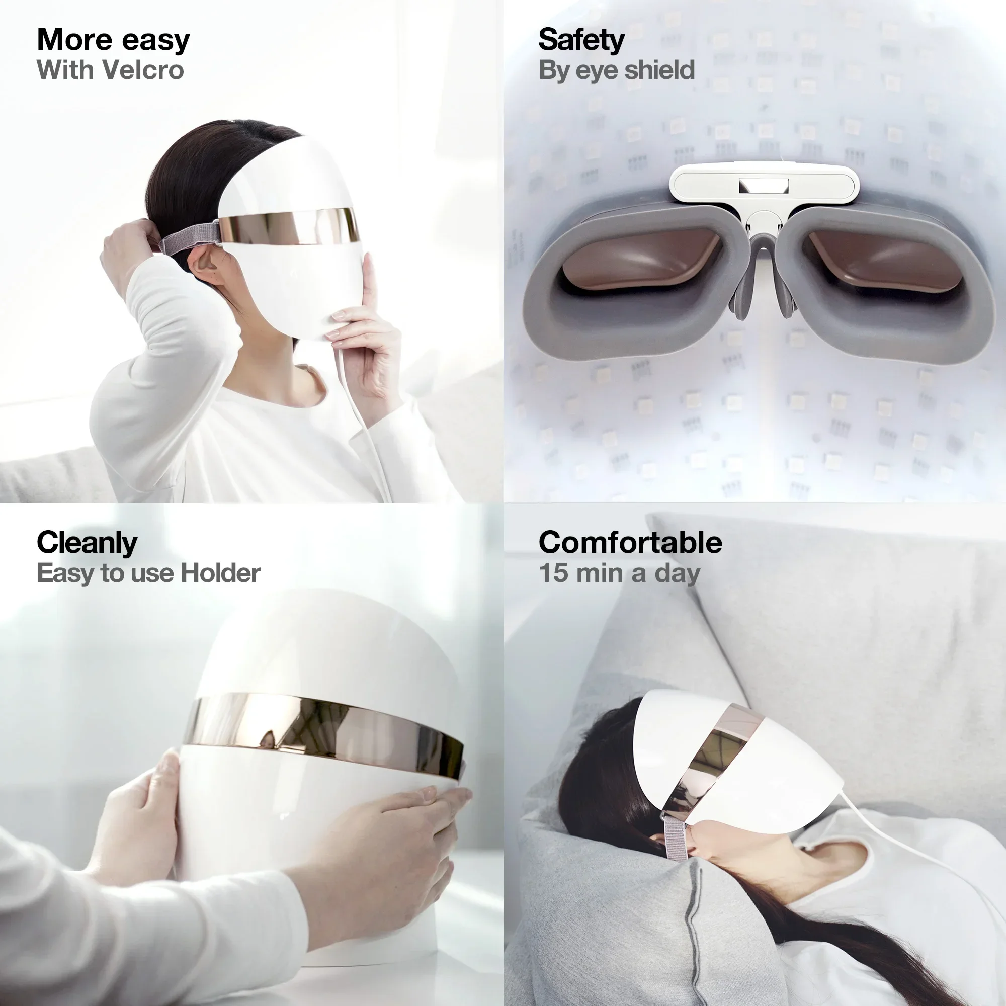 3-colour LED face mask, view 6