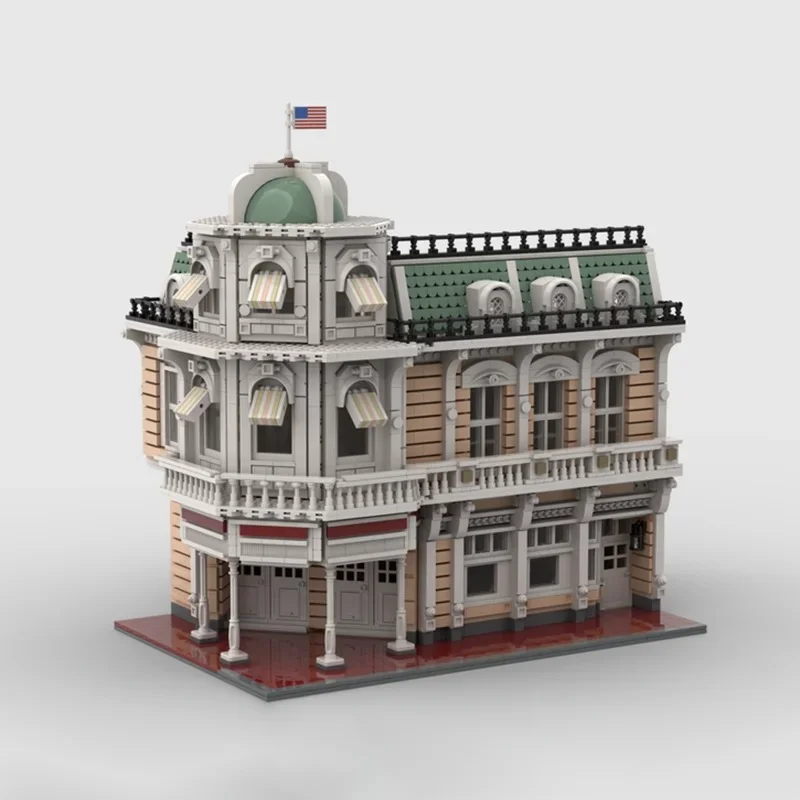 Briques de construction Moc, royaume magique, série de rue principale, technologie modulaire, vue sur la rue, blocs de modèles, bricolage, jouet d'assemblage, cadeaux