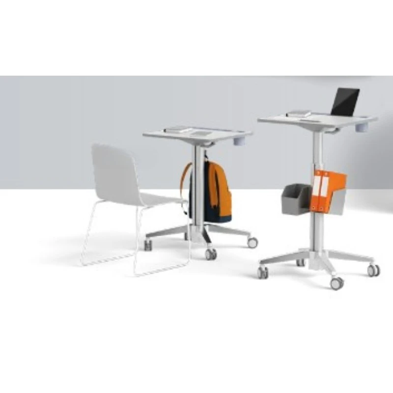 A placa de mesa de computador de mesa de elevação simples e moderna pode ser virada para cima e para baixo