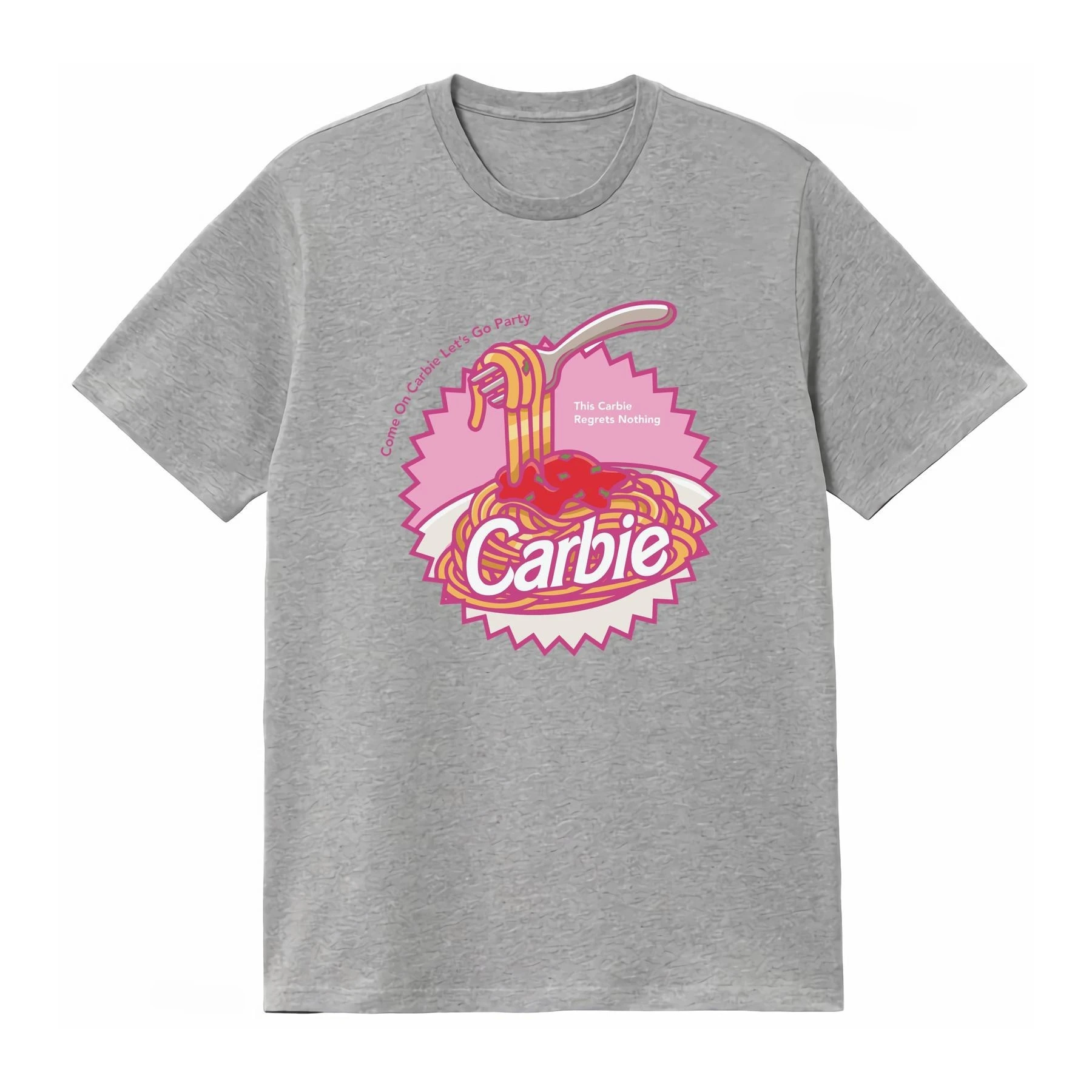 Carbie I Love Carbs Funny Meme T Shirt Ken Weird Weirdcore Ironic That Go Hard Trendy Doll Movie Dreamhouse Pasta vintage homme