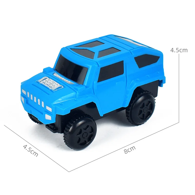 Luz de Flash eléctrica de alta velocidad para niños, ensamblaje de bricolaje, coche de riel, juguetes educativos para niños