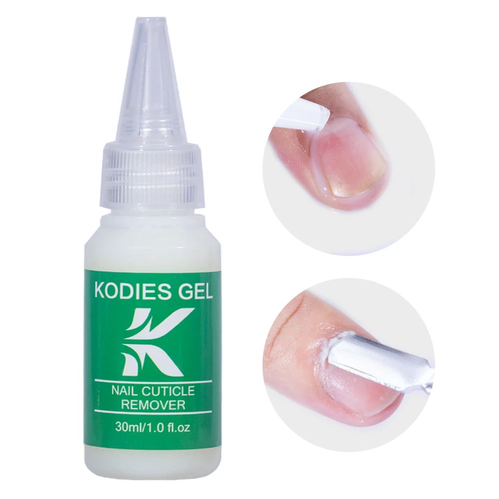 KODIES – dissolvant professionnel pour cuticules, GEL, adoucissant, liquide, exfoliant, traitement à l'huile, adoucit la peau morte, pour manucure, 30ml