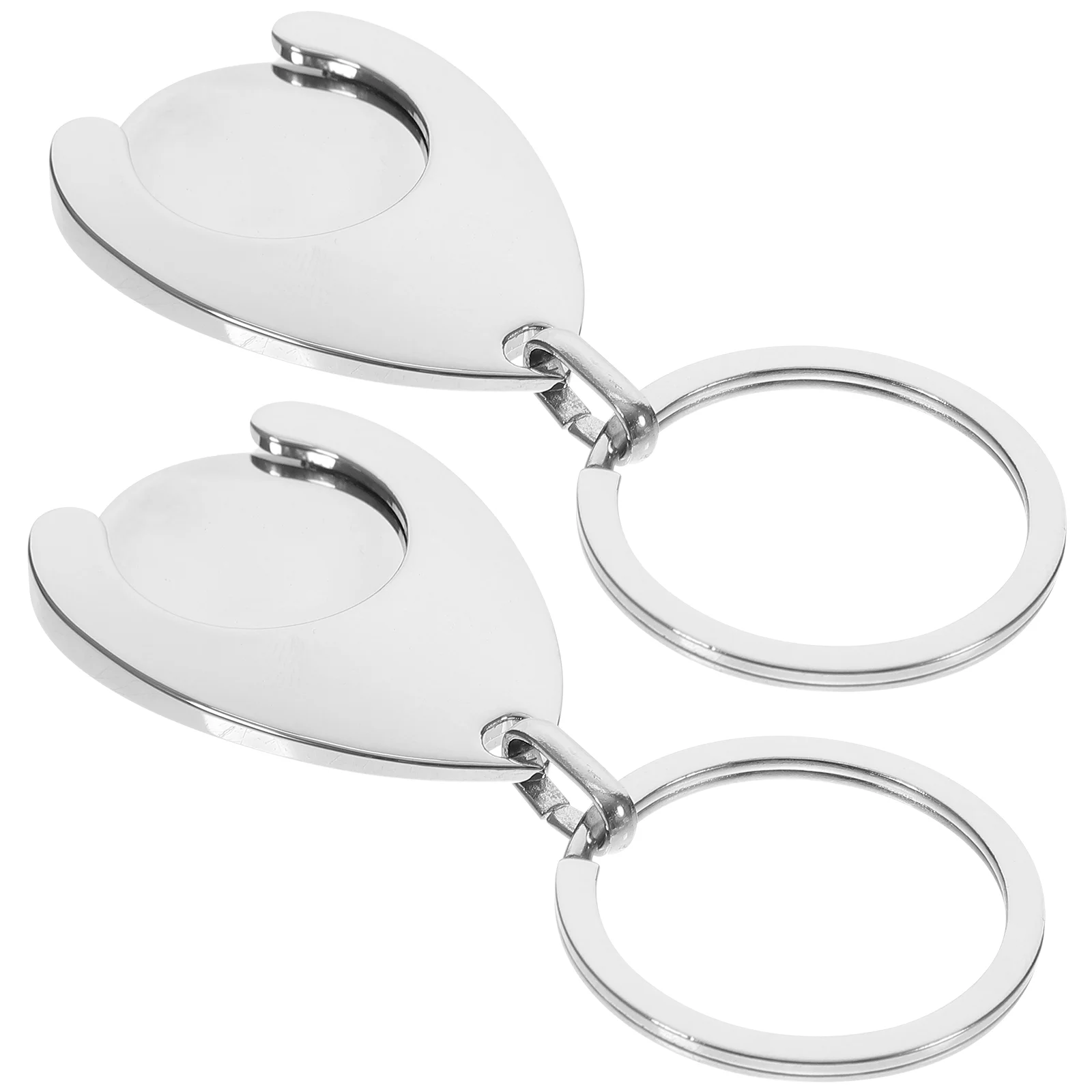 2 pçs carrinho token trole metal chaveiro corrente decoração chaveiro ornamento carteira