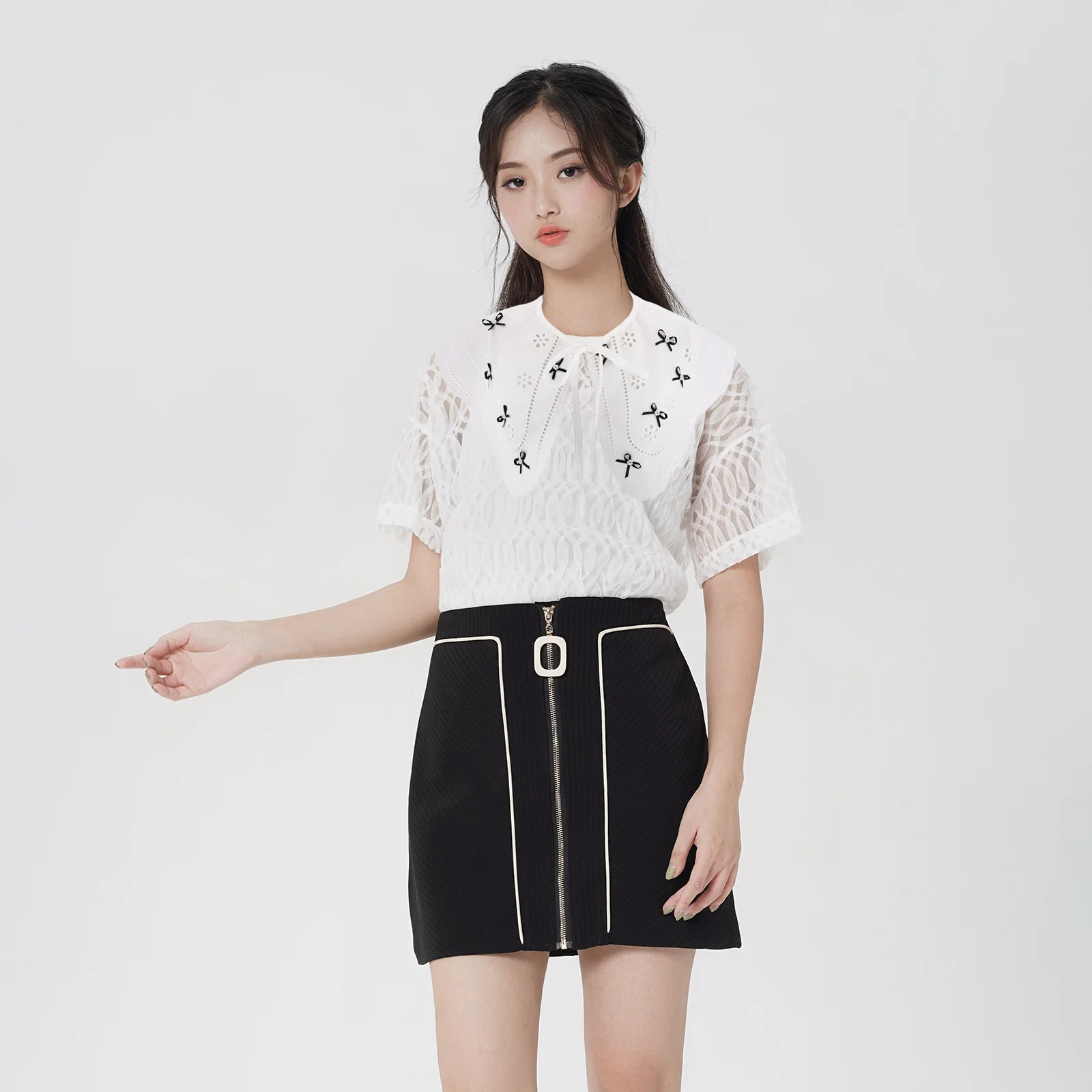 Рисунок 3 - Маленькая шаль с узлом-бабочкой