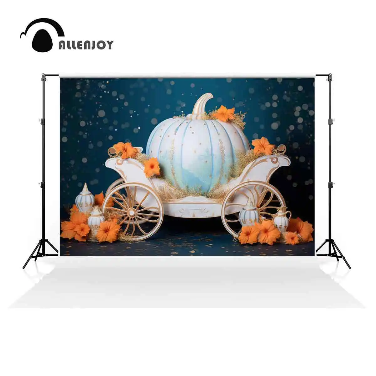 

Allenjoy Pumpkin Carriage Fairytale Backdrop