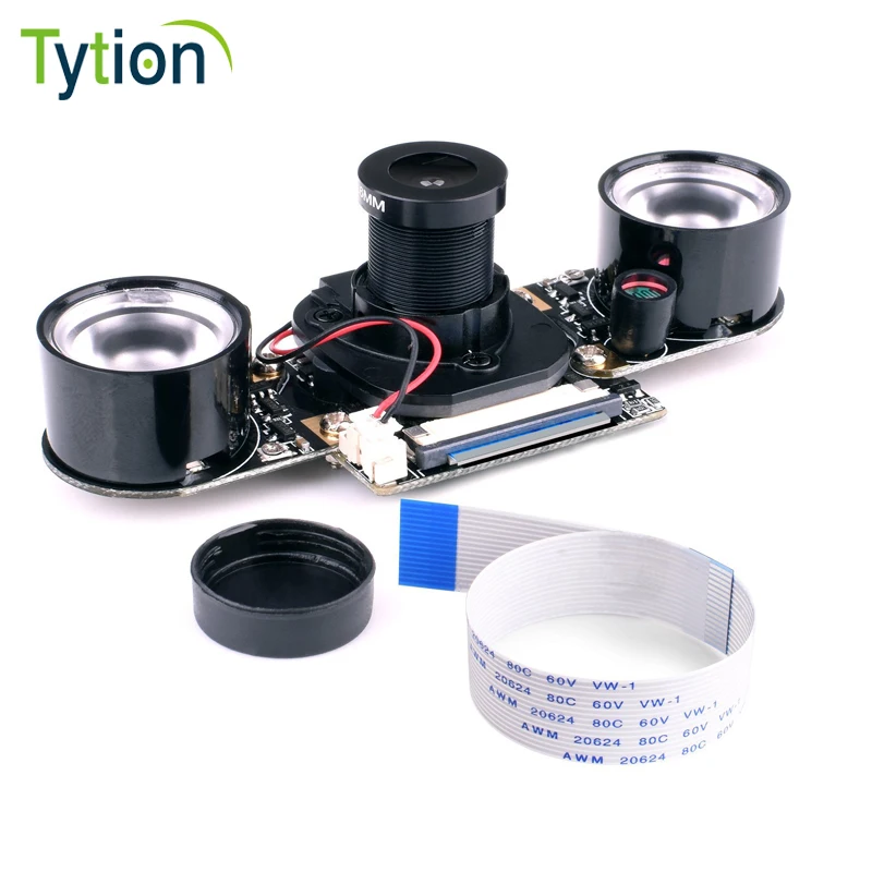 Raspberry Pie 3B+ 4B Camera 500 Pixel 3.6MM 175 Degree Lens Night Vision Camera Module IR CUT