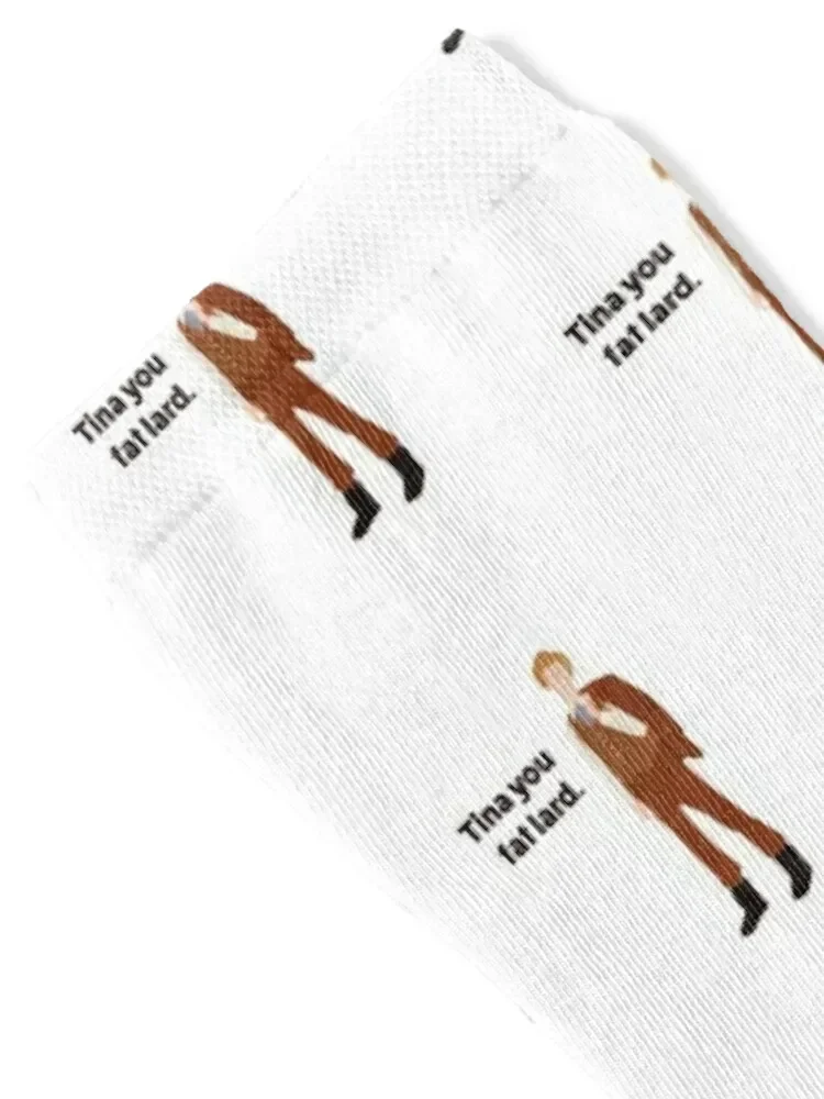 Napoleon Dynamite Tina you fat lard quote Socks fashionable essential japanese fashion Soccer Men's Socks Luxury Women's