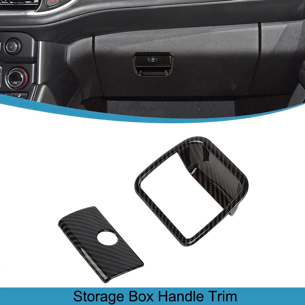 

Car Co-pilot Storage Box Handle Decoration Cover Sticker for Suburban 2020-2023 Tahoe GMC-YUKON 2021-2023 Interior Accessories