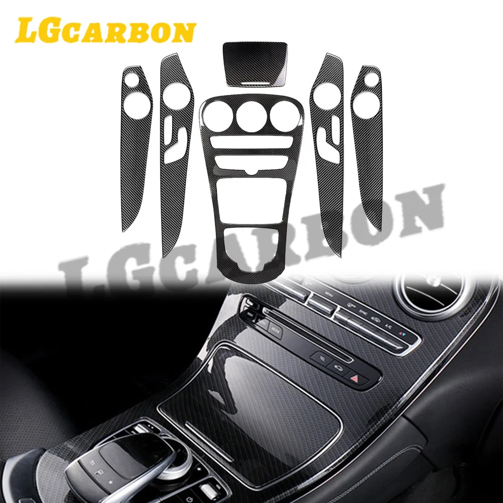 

LGcarbon Interior Door Panel Cover Trim For Benz C Class W205 14-21 GLC Class X253 16-21