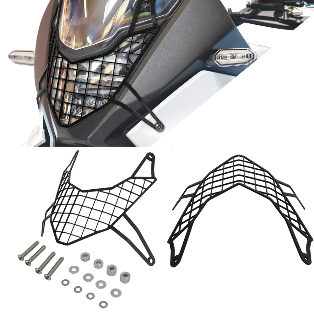 

Headlamp Light Mask Cover Protector Head Light Mesh Aluminum Grill Guard For HONDA XL750 XL 750 TRANSALP 2023- Motorbike