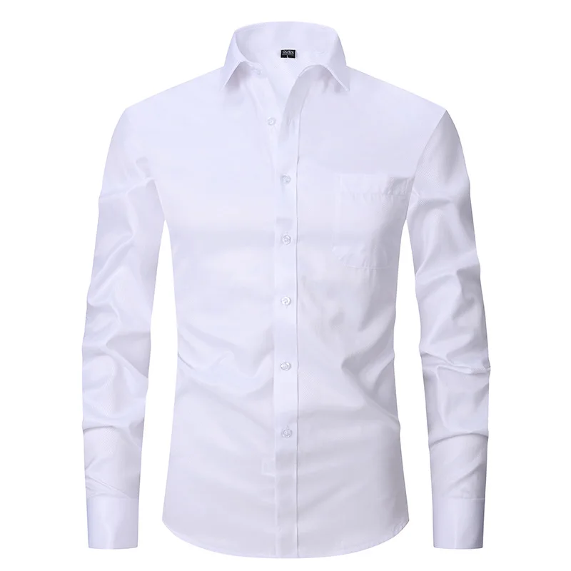 

Men's Casual Long Sve irt Profional Businwear Spring Summer Outfit Top Quali Polyester Cotton Striped Design