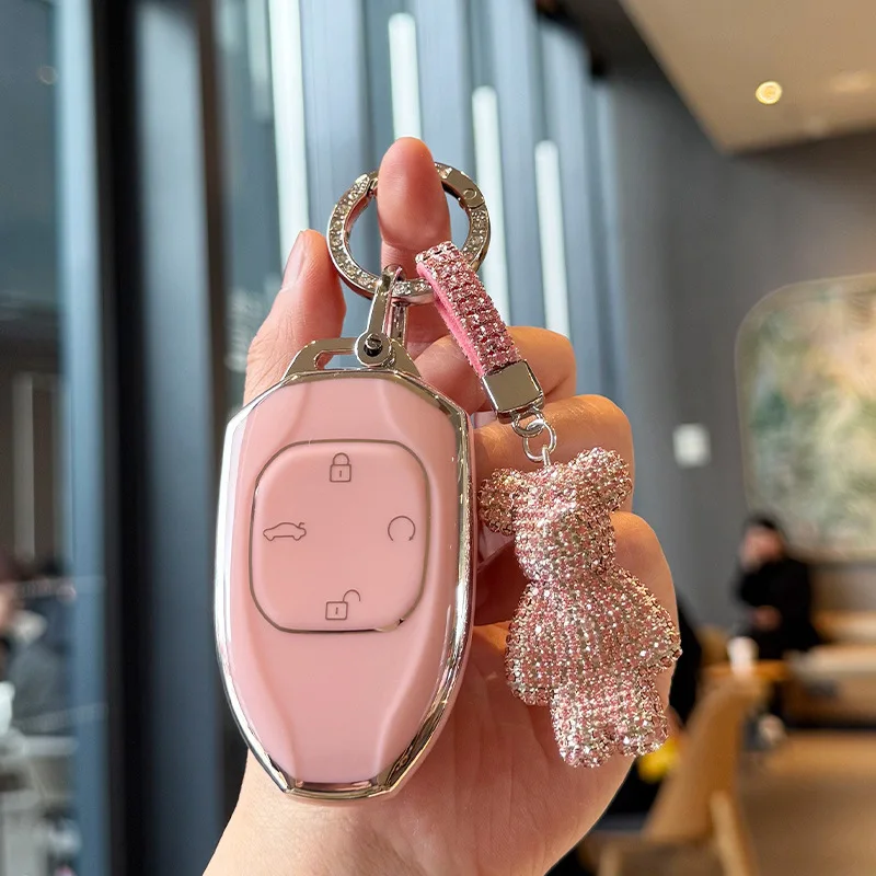 

Чехол для автомобильного ключа из ТПУ, чехол для дистанционного управления, держатель, стильный брелок для GAC Trumpchi New Empow J11 J12 J13 J15 J16 GS8 GS4 GS3 Emzoom 2025