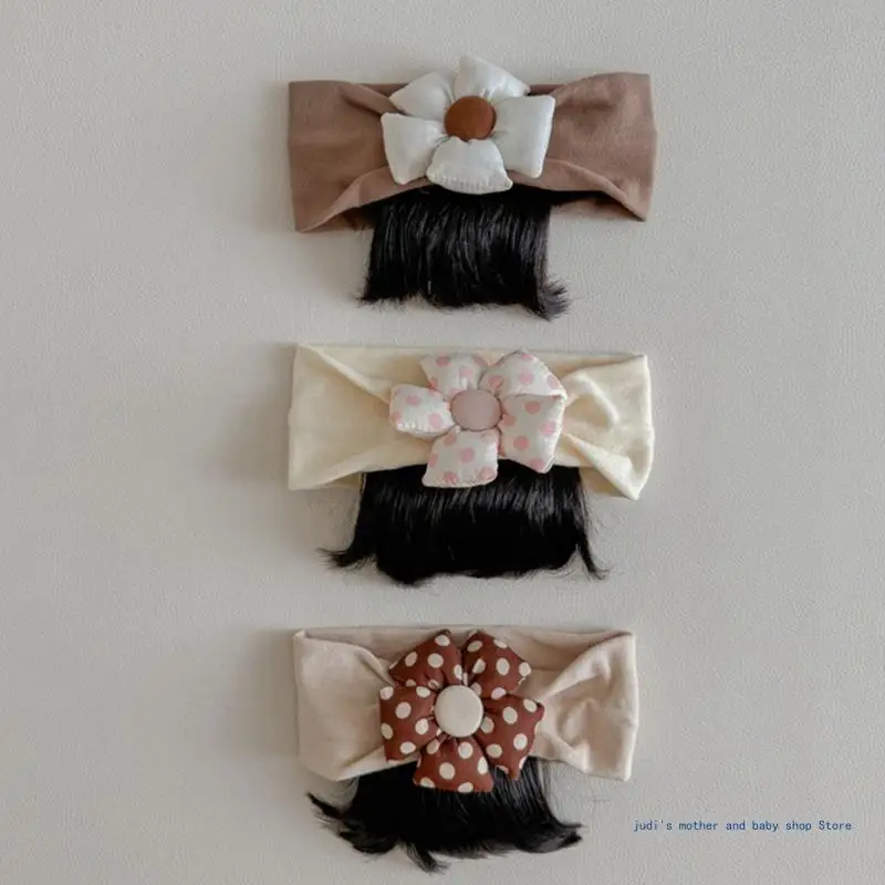 Güzel Bebek Çiçek Patlama Peruk Headdress Hairband Kız Saç Aksesuarları