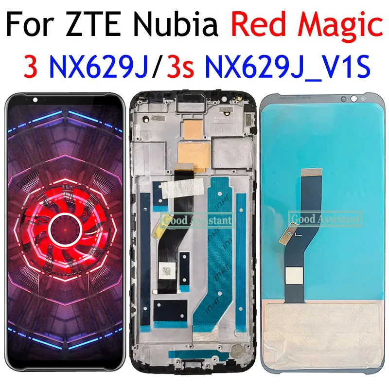 6.65 inch Amoled / TFT For ZTE nubia Red Magic 3 LCD Touch Screen