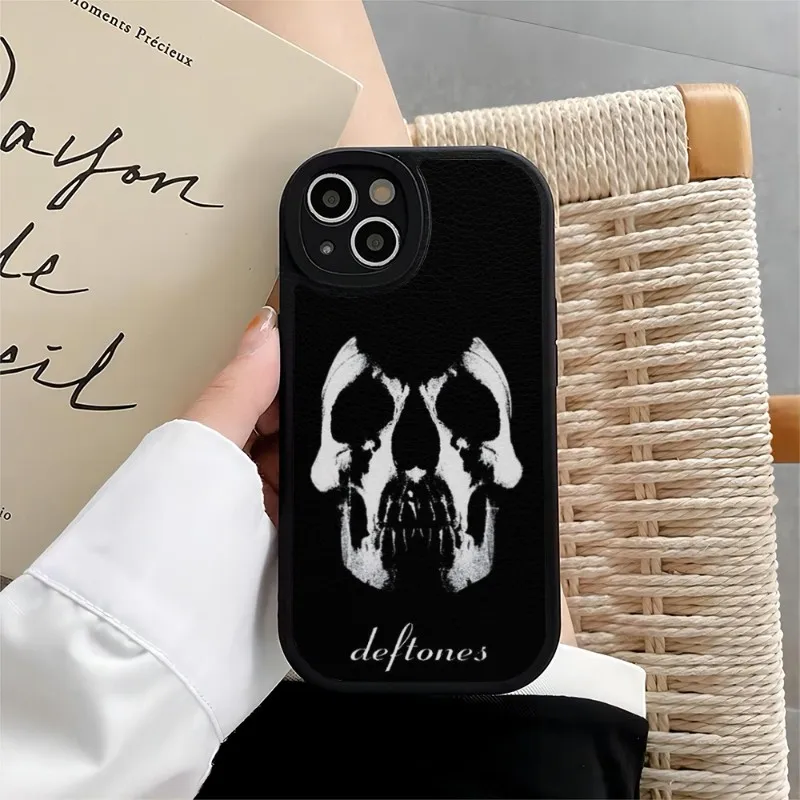 Fashion Deftones Phone Case For IPhone 12 11 13 14 Pro Max Mini Xs X Xr 7 8 Plus SE2020 Silicone Soft Leather Texture Cover