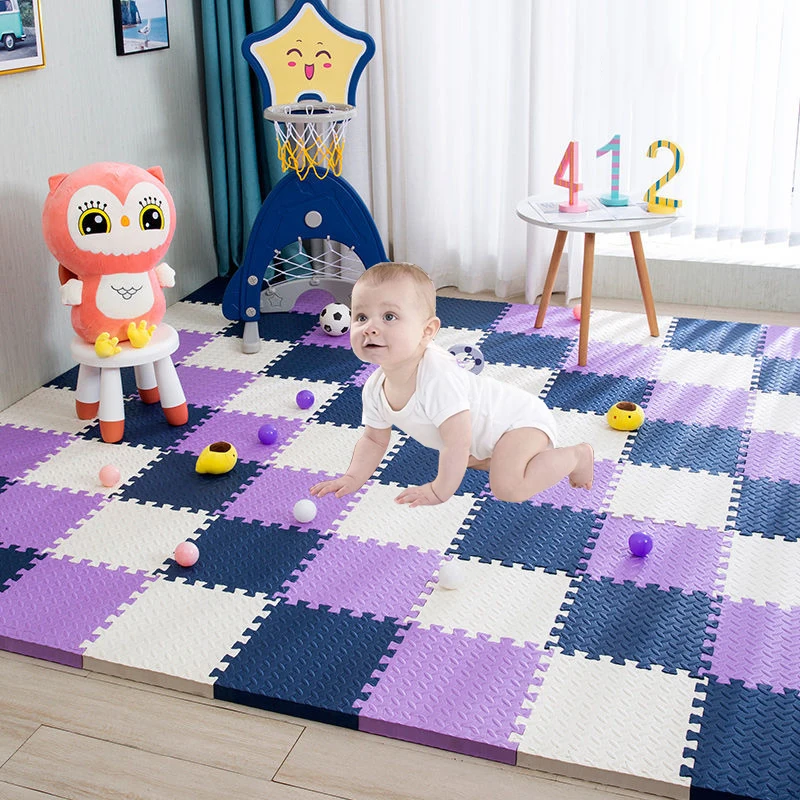 1 Cm Busa Bayi Tikar Merangkak Anak EVA Mainan Pendidikan Anak Lantai Lembut Permainan Tikar Rantai Kebugaran Bata Gym Permainan Karpet Playmat