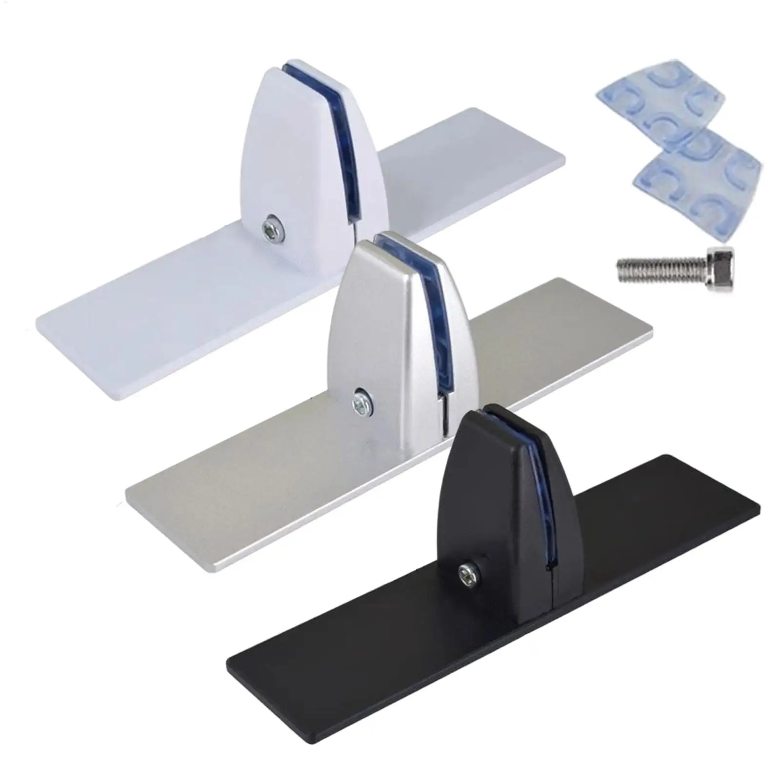 

Fireplace Screen Holder Brackets Feet 2 Pieces Heavy Duty Accessory with Adjustable Clips Fireplace Metal Base Bracket for