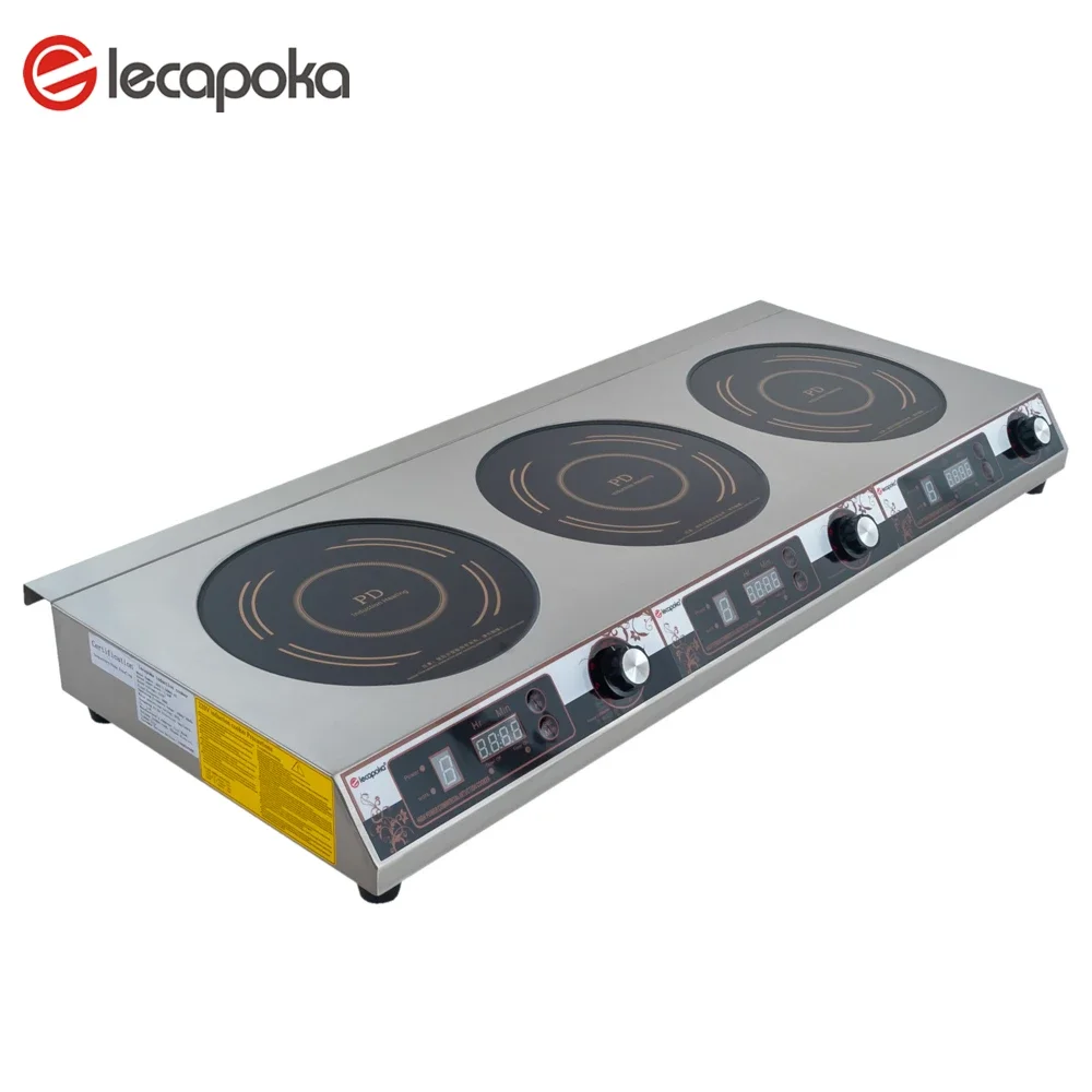 High Quality Stainless 220v Portable 3 Burner Electric China Induction Cooker For Commercial Kitchen Appliance