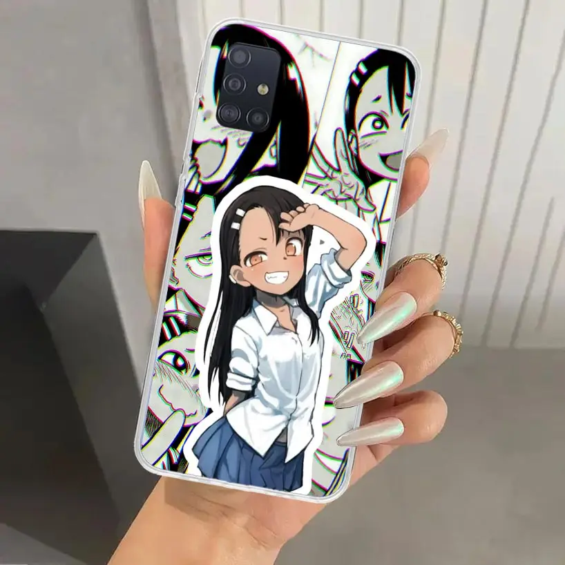 Nagatoro San Anime Aesthetic Phone Case for Samsung Galaxy A51 A50 A71 A70 A41 A40 A31 A30S A21S A20S A10S A20E A11 A01 A6 A7 A8