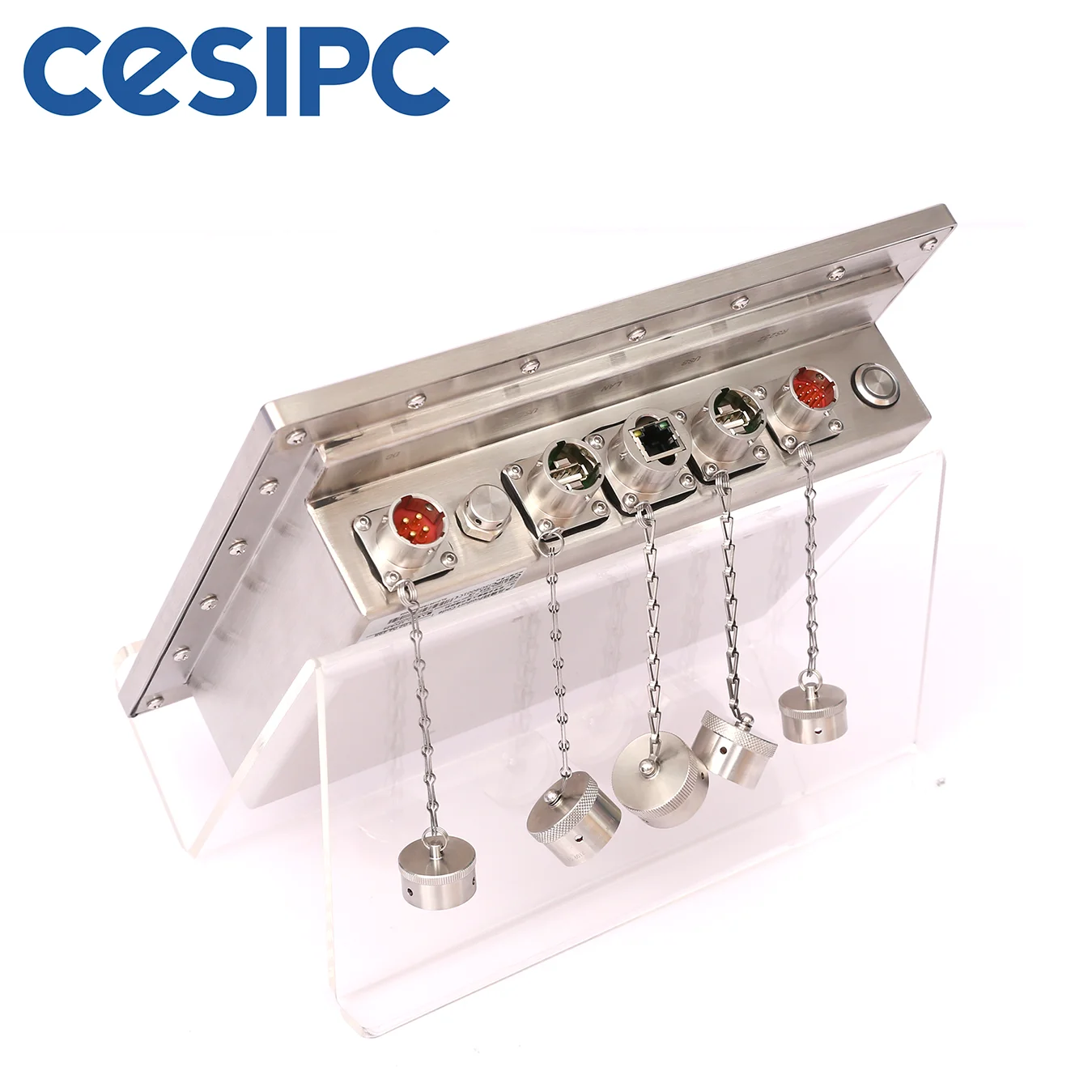 CESIPC aluminum embedded ip67 waterproof panel pc win-dows 10 pro linux  J1900 2USB2.0 2COM 2LAN IP69K panel pc