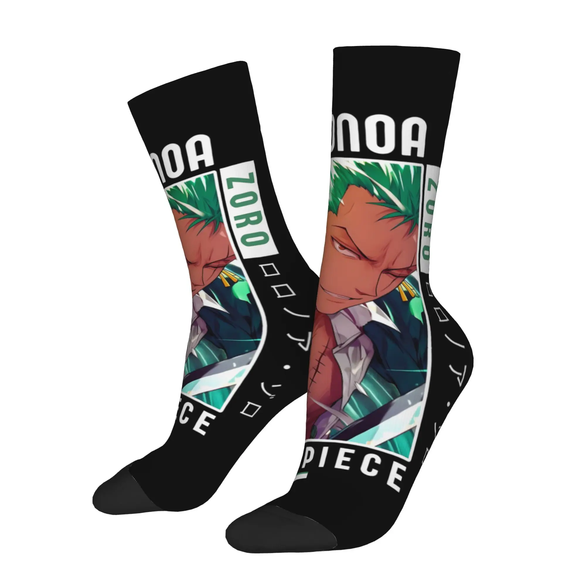 

One Piece Anime Zoro Men's Socks Unisex Adults 18 Plus Street Style Seamless Printed customized items Socks