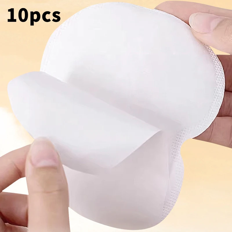 

10Pcs Summer Invisible Sweat Pads Disposable Ultra Thin Breathable Underarm Sweat Proof Odor Control Comfort Fit Non Woven