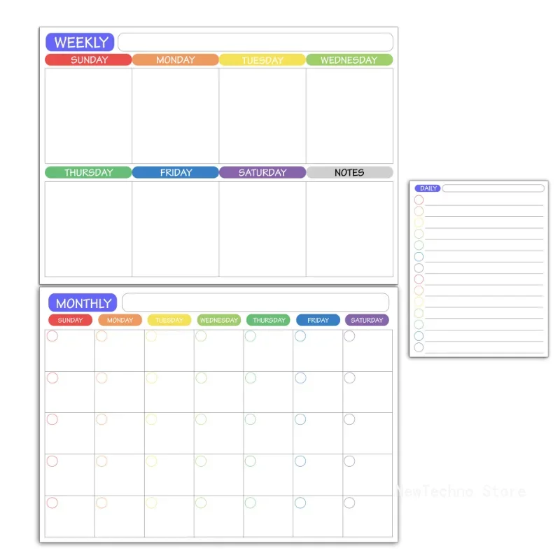 A3 Magnetic Calendar For Fridge Monthly Weekly Planner Calendar Table Dry Erase Whiteboard With Pen Fridge Sticker Message Board