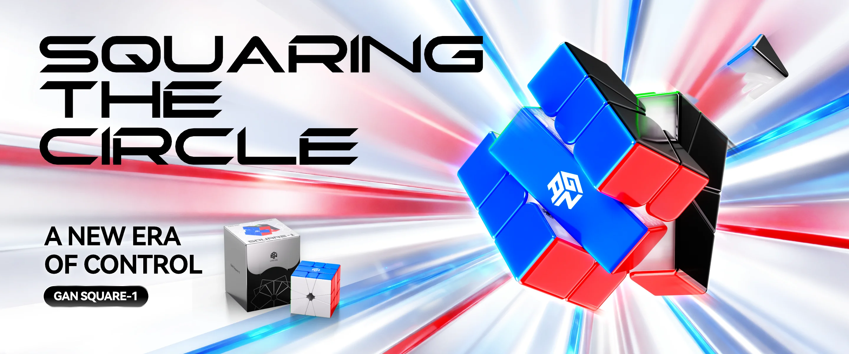 GAN SQ1 Magnetic SQ-1 Puzzle Black UV Coating SurfaceSmoothTwist Competition Magic Cube Educational Fidget Brain Teaser Gift