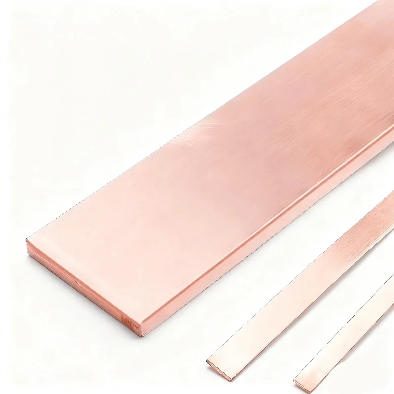 Matéria Prima de Cobre Vermelho T2 |   10x15x150mm (0,4"x0,6"x5,9") |   Excelente maquinabilidade |   Alta Precisão