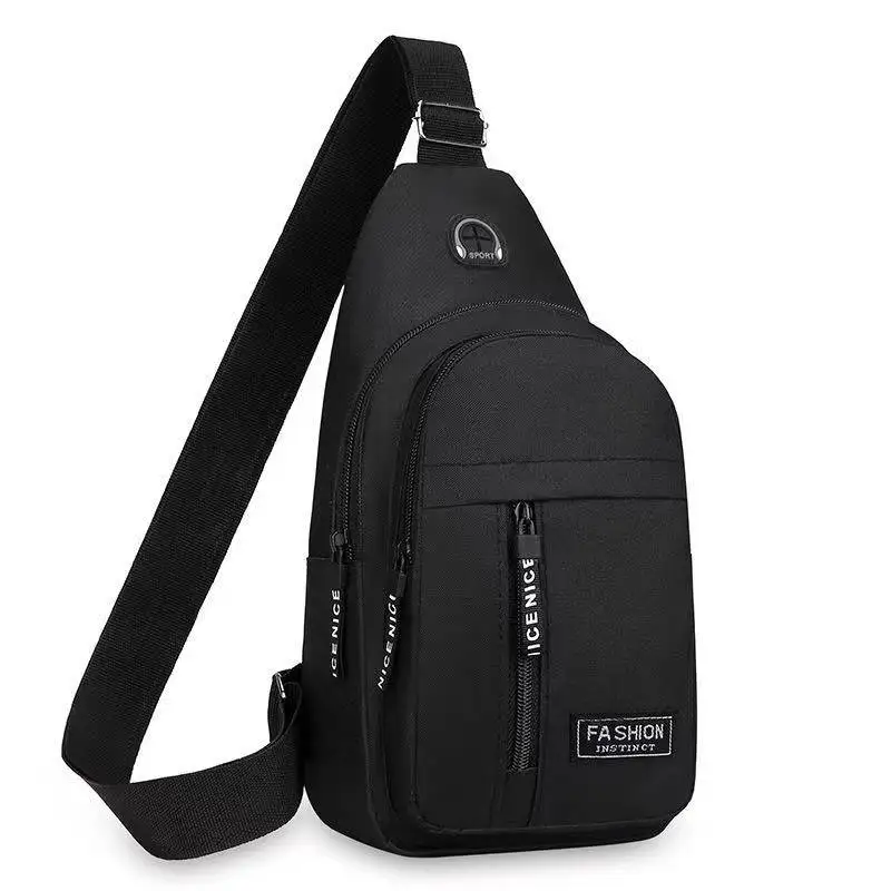 

New men's Oxford cloth chest bag multifunctional large-capacity sports outdoor casual shoulder backpack cross-body bag