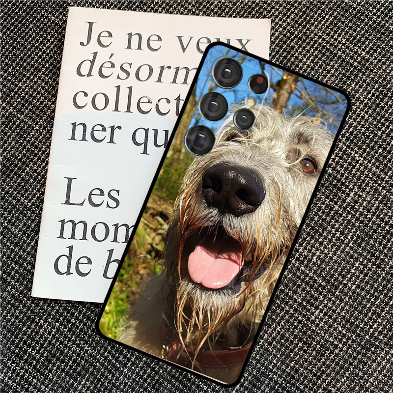 Irish Wolfhound Dog Cover For Samsung Galaxy S24 Ultra S22 S23 Plus S20 S21 FE S8 S9 S10 Note 10 20 Ultra Case