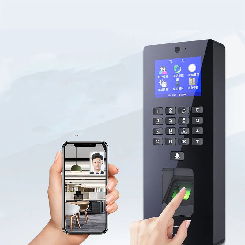 Hot!High-Capacity 1000-Template Biometric Fingerprint Access Control Attendance hine Card/Password