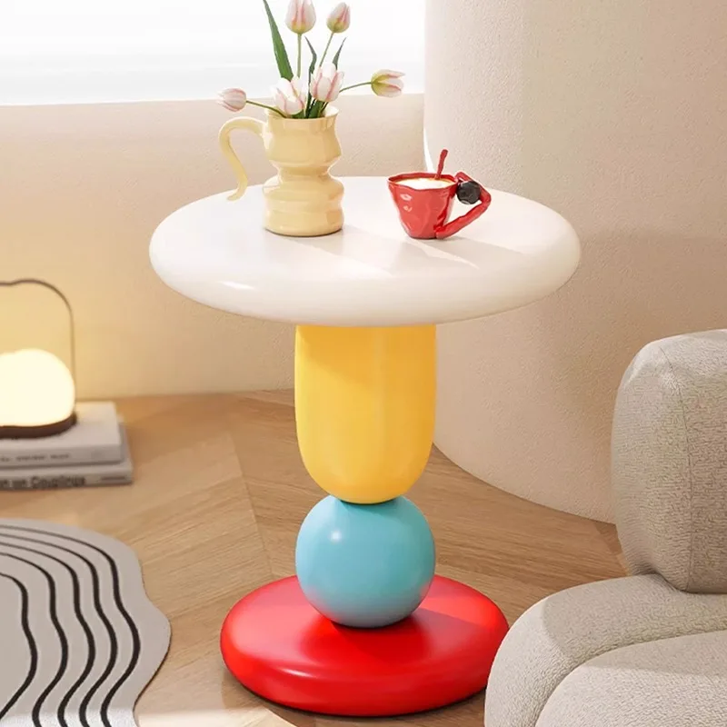 Space Saving Vintage Coffee Table Creative Storage Luxury Simple Side Table Aesthetic Elegant Desk Living Room Furniture