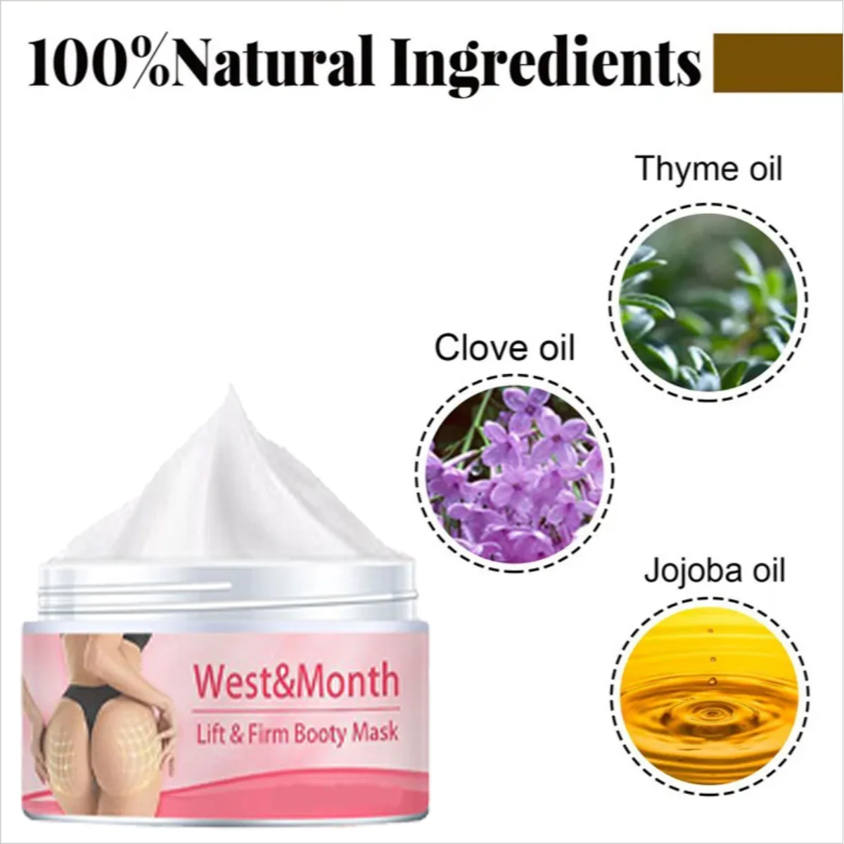 كريم تدليك لرفع الورك، يسمح لتجديد البشرة ومرونة كاملة، والأرداف الممتلئة #2