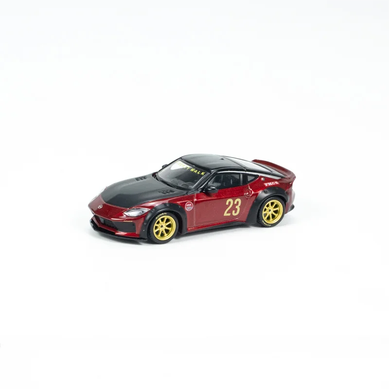 Mini GT 1/64 Nissan Z LB nation works Gem Red CLDC CarBook V3 MAGAZINE EDITION Minigt 737 Die-cast Alloy Car model Collection