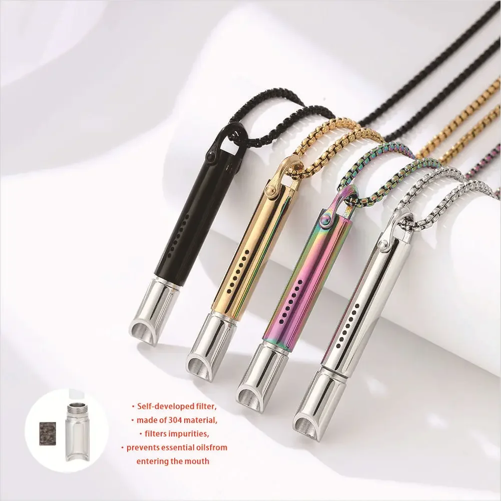 Meditation, Stress Anxiety Relief Breathing Tool to Promote Calm Breathing Necklace Classic Shift for Habitual Breath Practice,