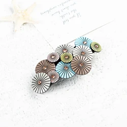 Prettyou Korean Style Spring Hair Barrettes Handmade Celluloid Acetate Clip Luxury Tortoise Shell Fashion Accessories